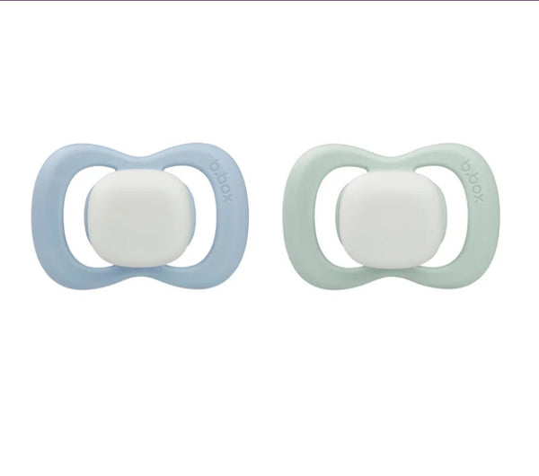 Glow In The Dark Pacifier Twin Pack Sky & Sage 0-6M