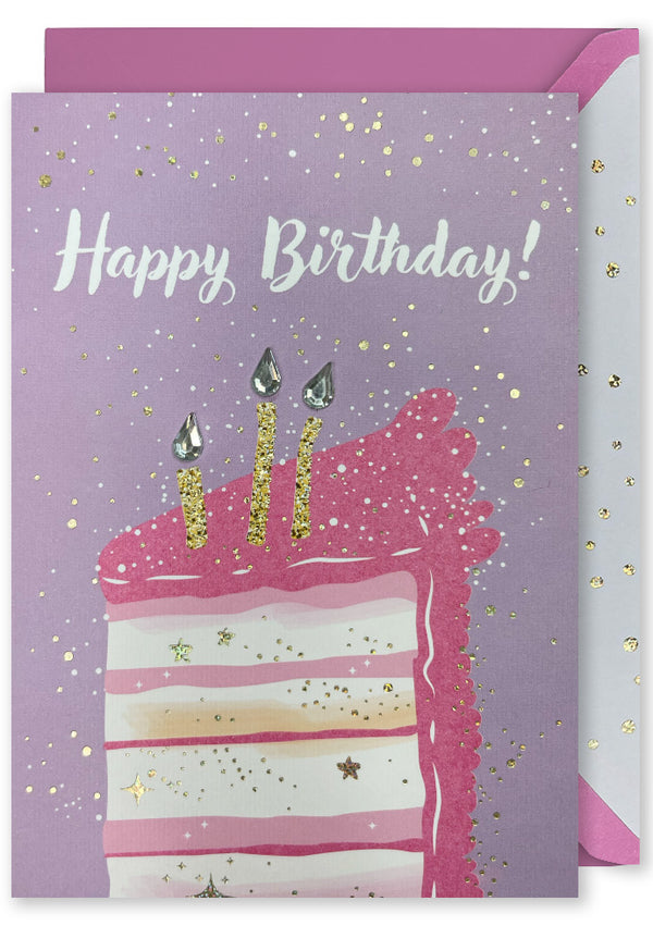 Embellished Card - 'Happy Birthday!'