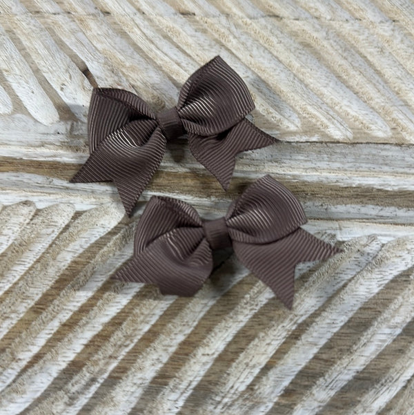 Bow Clip - Chocolate (2)