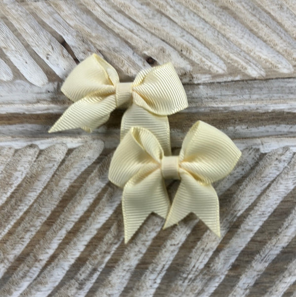 Bow Clip - Lemon (2)