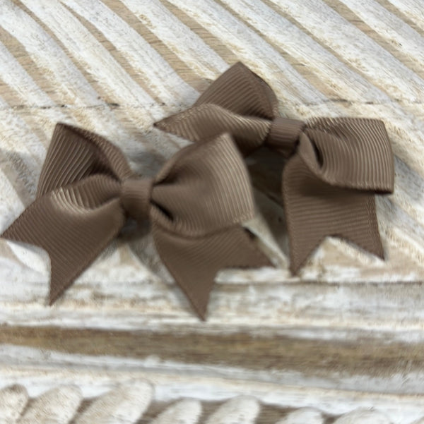 Bow Clip - Mocca (2)