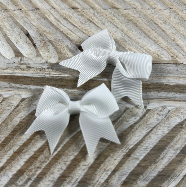 Bow Clip - White (2)