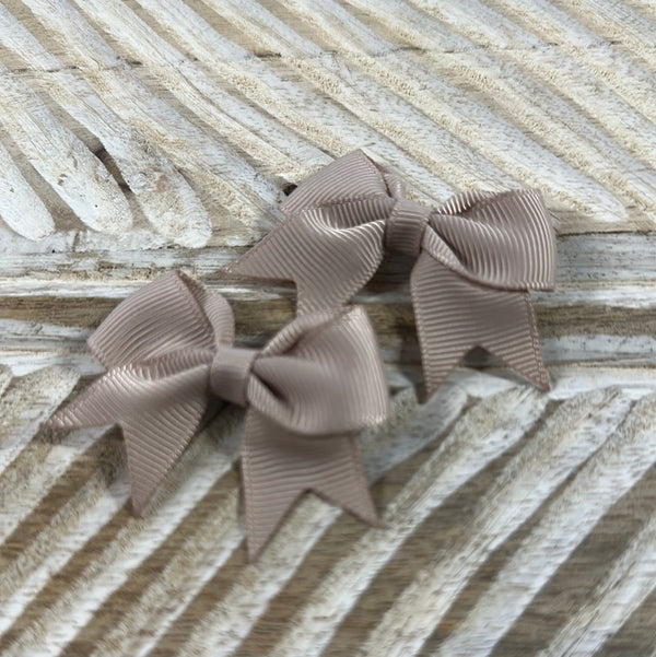 Bow Clip - Tan (2)