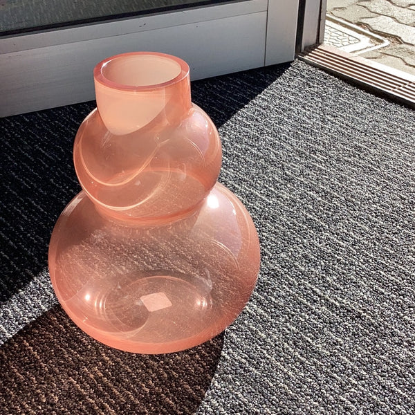 Pink Glass Bubble Vase