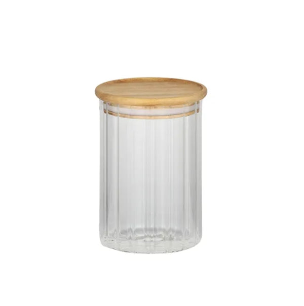 Eleanor Glass/Wood Canister