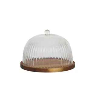 Bosco Glass & Wood Cheese Dome