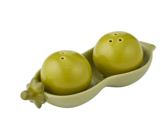 Patch Peas Ceramic Salt & Pepper Set