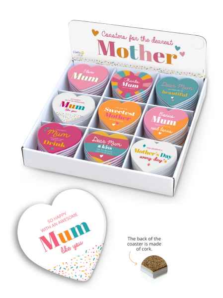 Mother's Day Coaster - 'I Love Mum'