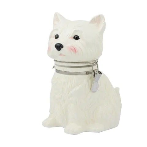 Westie Ceramic Storage Jar