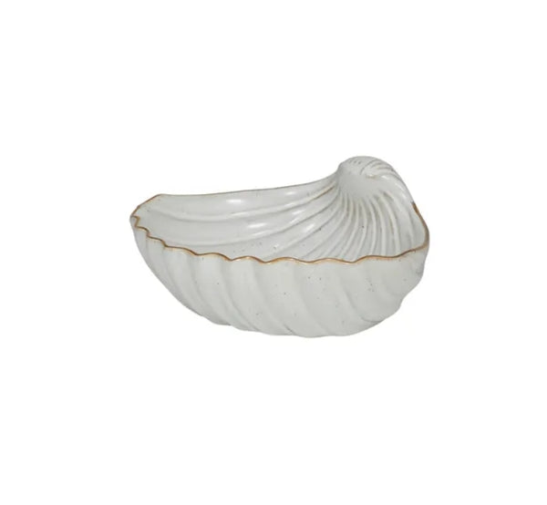Pearl Ceramic Shell Bowl