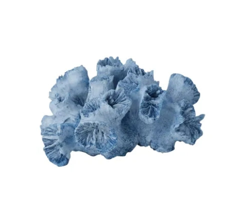 Blue Coral Resin Sculpture