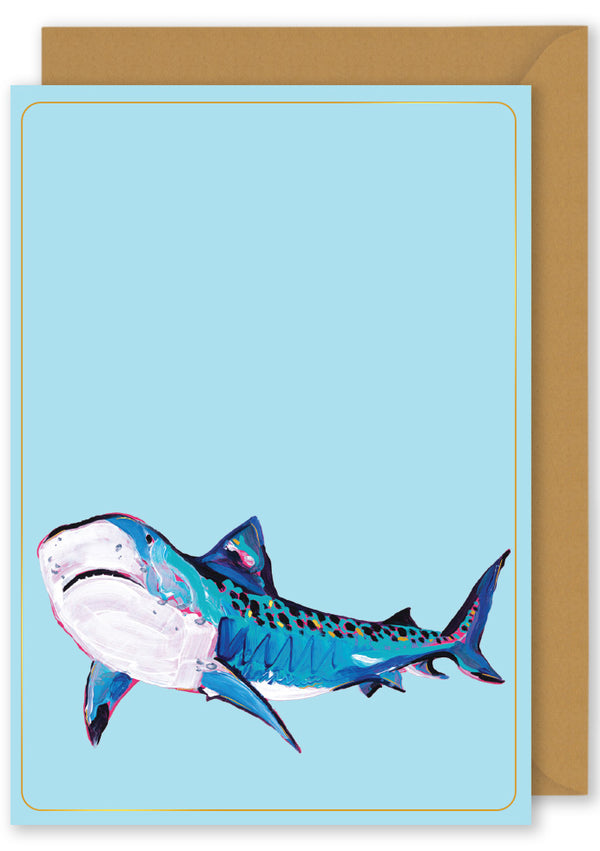 Embellished Card - Shark