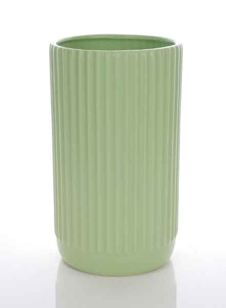 Ribbed Ceramic Vase