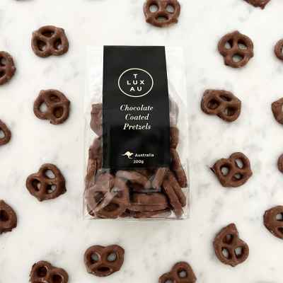 T LUX AU - Milk Chocolate Covered Pretzels - 200g