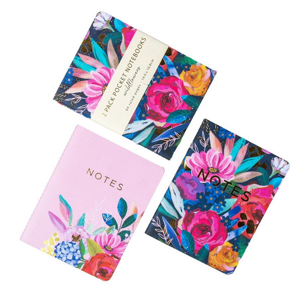Wildflowers Pocket Notebook 2pk