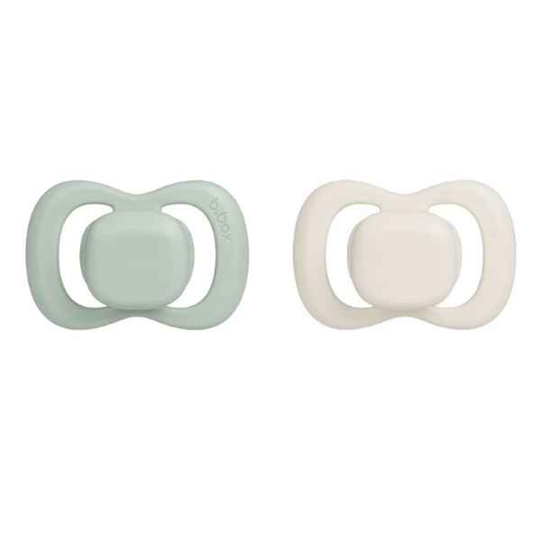 Pacifier Twin Pack Sage & Vanilla 0-6M