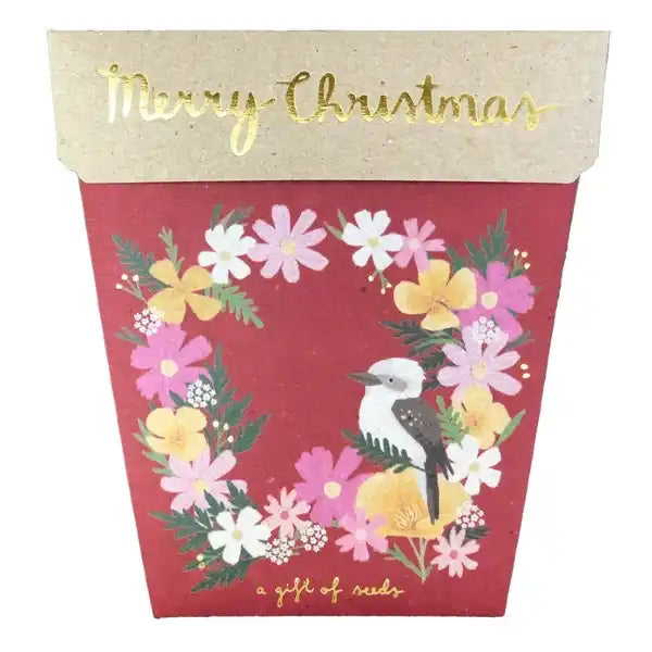 Merry Christmas Wildflowers - Gift Of Seeds Card