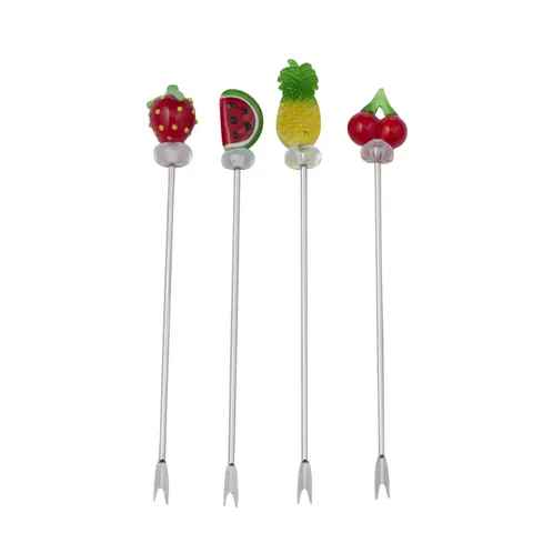 Tropic Set of 4 Glass & Metal picks