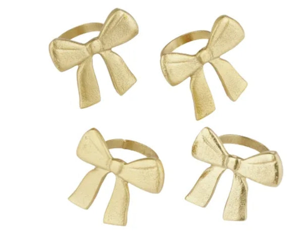 Gold Bow Metal Napkin Ring