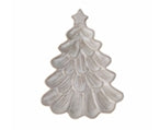 White Xmas Tree Plate Ceramic