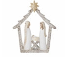 White Nativity Scene
