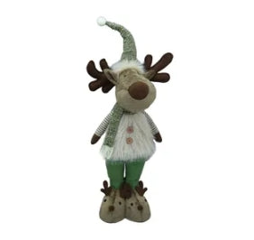 Standing Fabric Deer with Scarf
