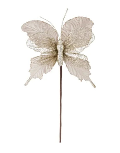 Glitter Butterfly Pick