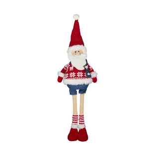 Fabric Standing Santa Decoration