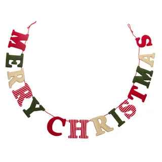 Merry Christmas Fabric Garland