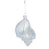 Glass Shell Christmas Ornament