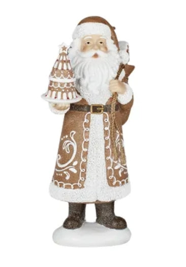 Brown Santa with Tree and Sack