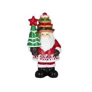 Santa Holding Christmas Tree Decoration