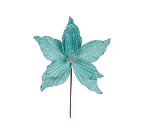 Fabric Mint Flower Head