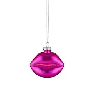 Mwah Mwah Glass Christmas Tree Ornament