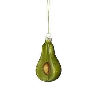 Avocado Glass Christmas Tree Ornament Glass