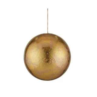 Foam Antique Finish Bauble - Gold