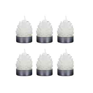 Set of 6 Christmas Pinecone Candles