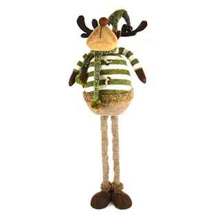 Christmas Green and Brown Extendable Moose