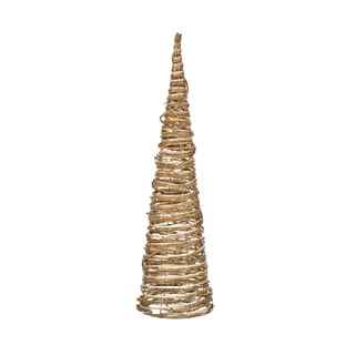 LED Rattan Christmas Cone Tree (Medium)