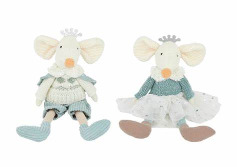 Fabric Sitting Mouse Decoration