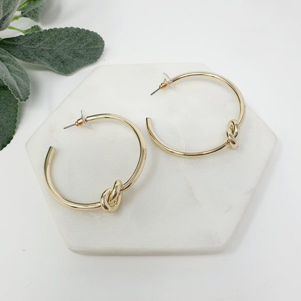 Hoop Knot Earring**