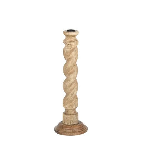 Contorta Wood Candle Holder