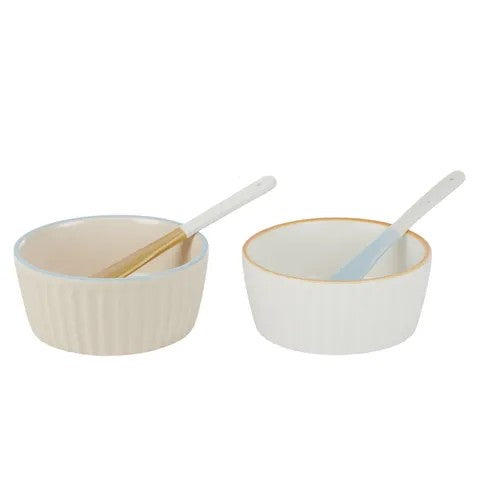 VIVA CERAMIC BOWL WITH SPREADER (GIFT BOX)