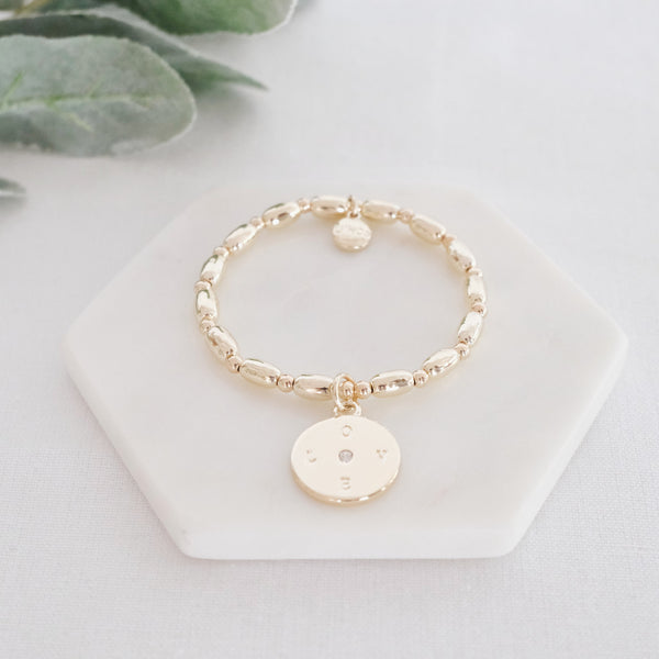 "Love" Pendant Bracelet