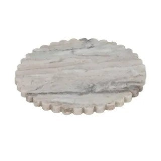 Dentelle Marble Round Tray