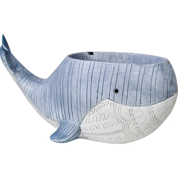 Whale Resin Planter