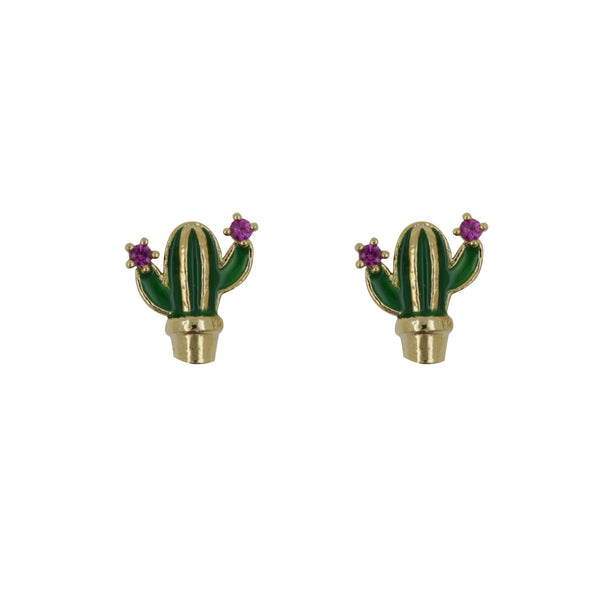 Earring Epoxy Cactus