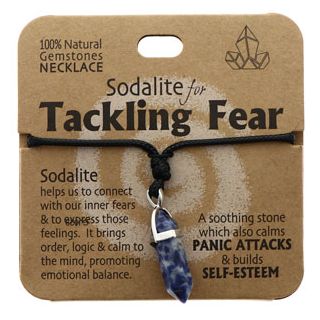 Crystal Necklace- Sodalite for Tackling Fear