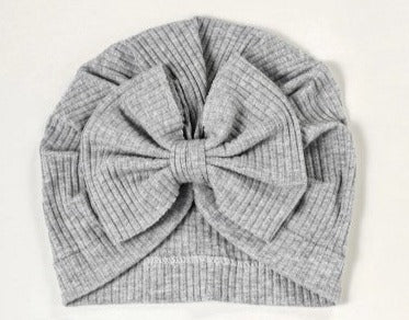 Ribbed Baby Bow Turban