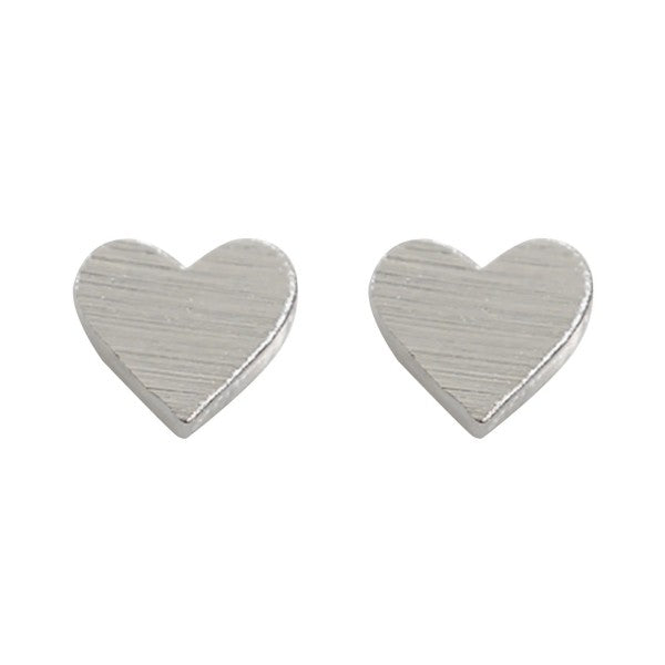 Solid Love Heart Earring